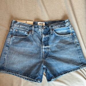 Agolde Light Blue Jean Shorts
